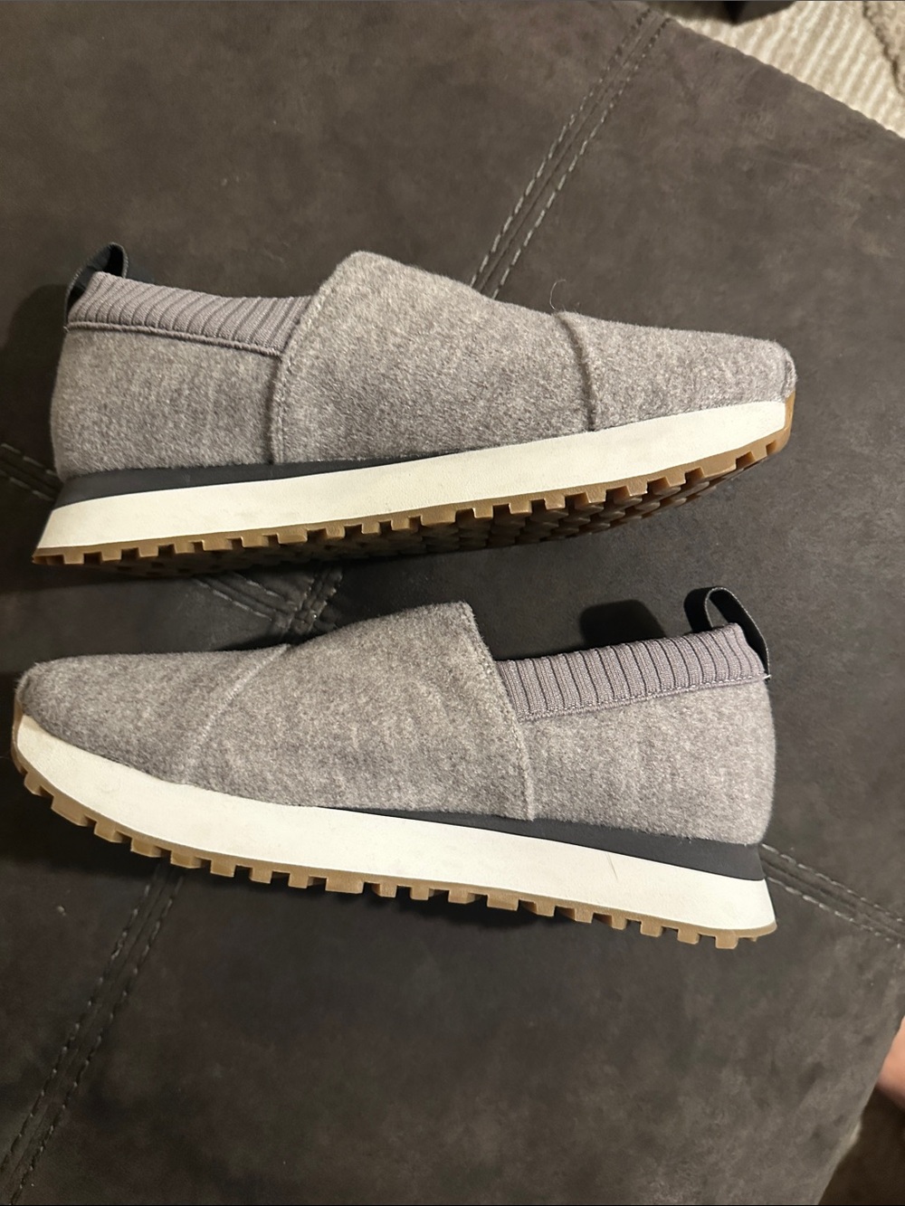 Alpargata Resident 2.0 Women’s Grey Felt Sneaker Slip-On Casual Shoes (TOMS)
